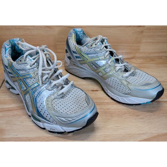 Asics Gel-Kayano 17 Women’s Running Shoes Size 9 Gray Teal White T150N - Picture 3 of 10